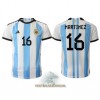 Officiële Voetbalshirt Argentinië Lisandro Martinez 16 Thuis WK 2022 - Heren